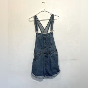 Free People Denim Shortalls - SMALL